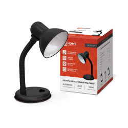 Светильник настольный под лампу на основании СНО 12Ч-E27 ЧЕРНЫЙ (коробка) IN HOME