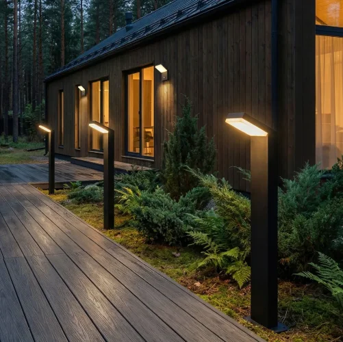 Уличный настенный светильник с датчиком движения Sensor 3000K IP54 1541 TECHNO LED черный - фото 4