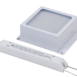 Универсальный офисный светодиодный светильник Грильято 8 Вт IP44 100x100x40 мм 4000K Призма