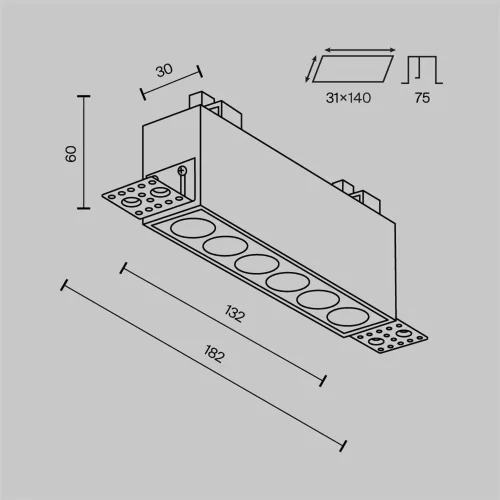 Встраиваемый светильник Points 3000-6000К 12Вт 30° (Черный) - фото 8