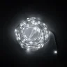 Гирлянда Роса Про 20м Белая 24В, 200 LED, Провод Прозрачный ПВХ, IP65. Фото 1.