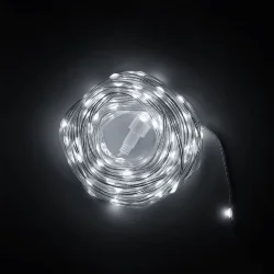 Гирлянда Роса Про 20м Белая 24В, 200 LED, Провод Прозрачный ПВХ, IP65
