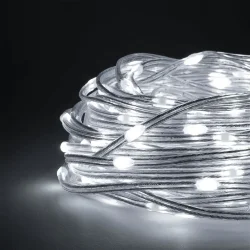 Гирлянда Роса Про 20м Белая 24В, 200 LED, Провод Прозрачный ПВХ, IP65