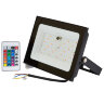 ULF-F60-50W-RGB IP65 200-240В BLACK N1 Прожектор светодиодный, Мультиколор, Пульт ДУ в-к, Корпус черный, TM Uniel - фото 1