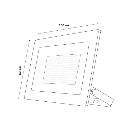 ULF-F60-50W-RGB IP65 200-240В BLACK N1 Прожектор светодиодный, Мультиколор, Пульт ДУ в-к, Корпус черный, TM Uniel - фото 4
