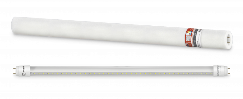 Лампа светодиодная LED-T8R-П-PRO 10Вт 230В G13R 4000К 1000Лм 600мм прозрачная поворотная IN HOME - Фото 2