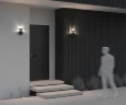 Настенный светильник (бра) Уинтер ден Линден / Unter den Linden E27х1 60Вт IP 54 (Черный) O578WL-01B - фото 7