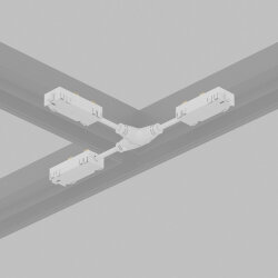 Гибкий Т-образный, электрический коннектор трека SMART, белый, Denkirs TR2115-WH