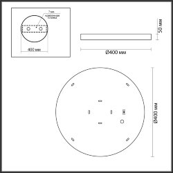 Настенный светильник «ODEON LIGHT» 5079/30L, серия: BERGI (крепление на основание) - Переключение цв. температуры на корпусе светильника