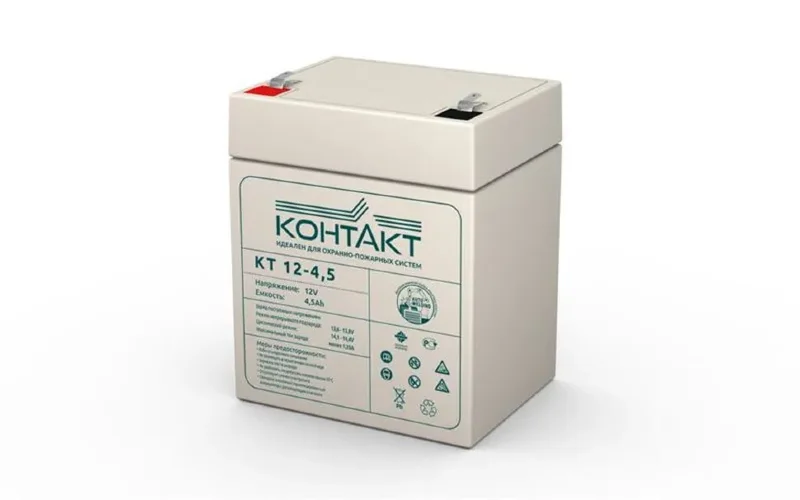 Аккумулятор ОПС 12В 4.5А.ч КТ 12-4.5 Контакт - фото