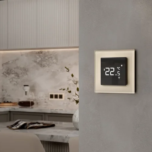 Рамка из стекла на 1 пост Favorit молочный W0011141 - фото 3