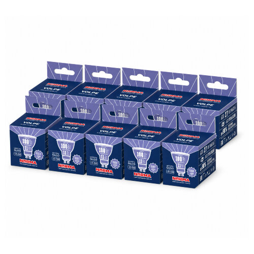 LED-JCDR-11W-6500K-GU10-NR SET10 Лампа светодиодная, Форма JCDR, матовая, Серия Norma, Дневной белый свет 6500K, Упаковка 10 штук - фото 1
