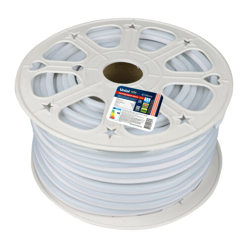 ULS-N21-2835-120LED/m-8mm-IP67-220V-8W/m-50M-RED Светодиодная гибкая герметичная лента. NEON. Бобина 50 м. Красный свет. - фото