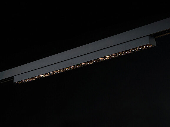 'Светильник линейный дарклайт, серия SY-LINK, Черный, 18Вт, IP20, Теплый белый (3000К), SY-LINK-435-BL-18-WW. Фото 3