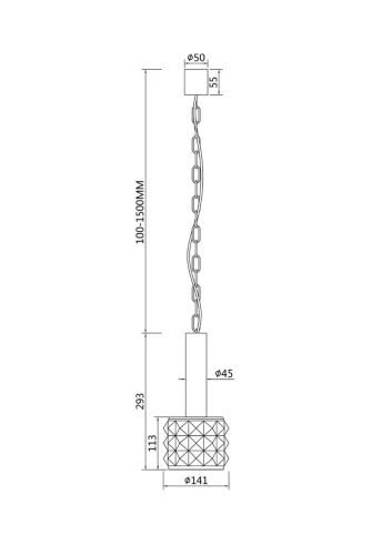 Подвесной светильник Rock Me E14х1 40Вт (Хром) - фото 4