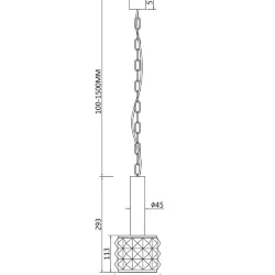 Подвесной светильник Rock Me E14х1 40Вт (Хром)