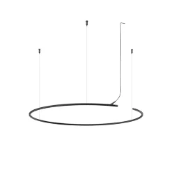 Шинопровод Arity подвесной круглый D800мм горизонтальный (Черный) TRX233-RH-D800-B