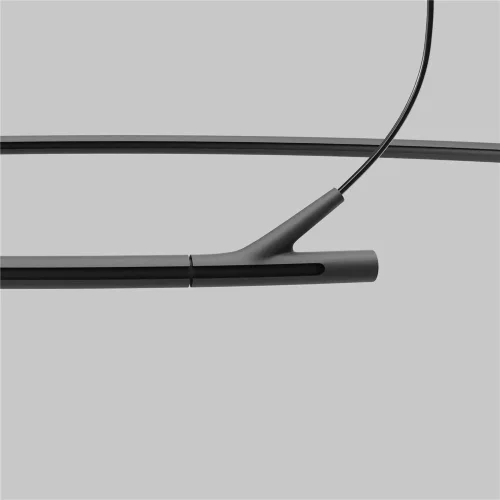 Шинопровод Arity подвесной круглый D800мм горизонтальный (Черный) TRX233-RH-D800-B - фото 2