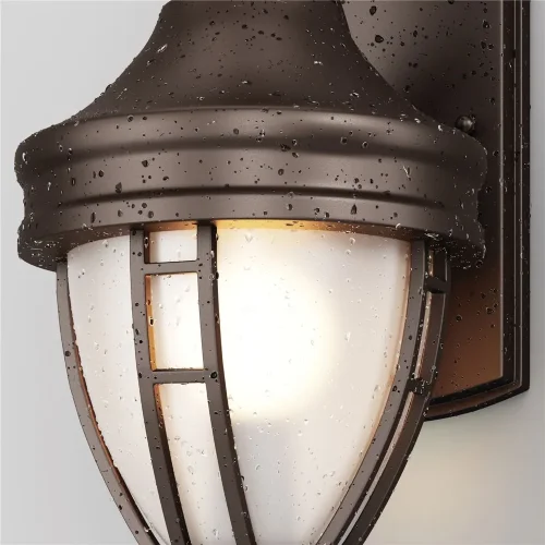 Настенный светильник (бра) Rivoli E27х1 60Вт IP 44 (Черный) - фото 4