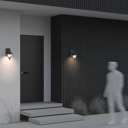 Настенный светильник (бра) Rivoli E27х1 60Вт IP 44 (Черный) - фото 5