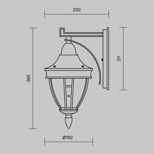 Настенный светильник (бра) Rivoli E27х1 60Вт IP 44 (Черный) - фото 9