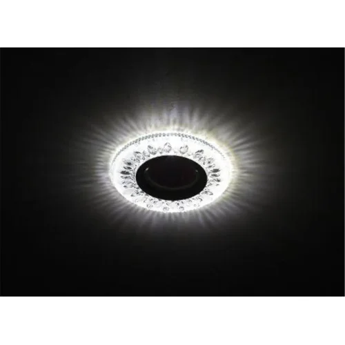 Светильник точечный DK LD9 SL/WH MR16 декор со светодиод. подсветкой прозр. ЭРА Б0028080 - фото 2