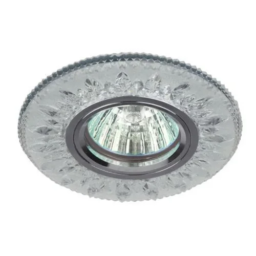 Светильник точечный DK LD9 SL/WH MR16 декор со светодиод. подсветкой прозр. ЭРА Б0028080 - фото 3