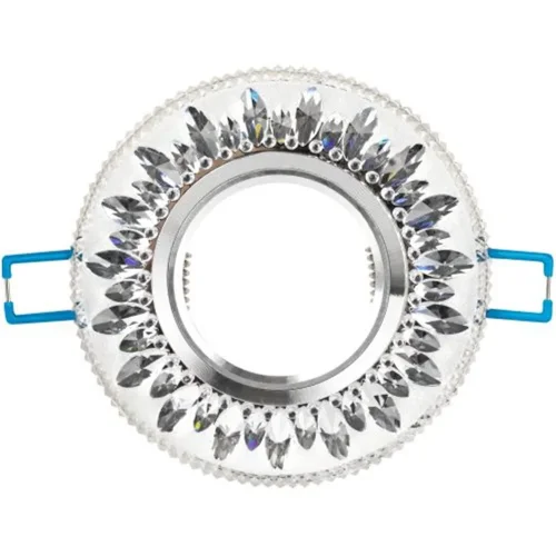 Светильник точечный DK LD9 SL/WH MR16 декор со светодиод. подсветкой прозр. ЭРА Б0028080 - фото 4