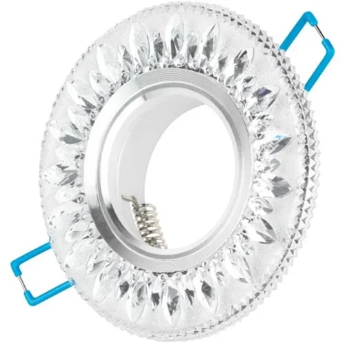 Светильник точечный DK LD9 SL/WH MR16 декор со светодиод. подсветкой прозр. ЭРА Б0028080 - фото 8