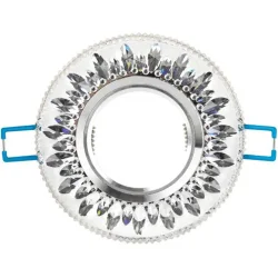 Светильник точечный DK LD9 SL/WH MR16 декор со светодиод. подсветкой прозр. ЭРА Б0028080