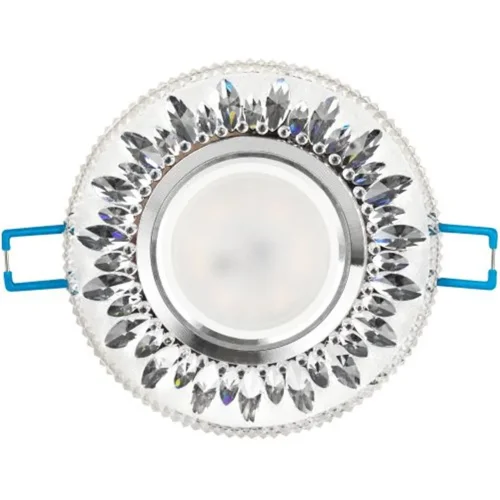 Светильник точечный DK LD9 SL/WH MR16 декор со светодиод. подсветкой прозр. ЭРА Б0028080 - фото 5