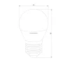 Светодиодная лампа Dimmable G45 7W 4200K E27 BLE2776 - фото 2