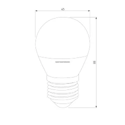 Светодиодная лампа Dimmable G45 7W 4200K E27 BLE2776 (063766)