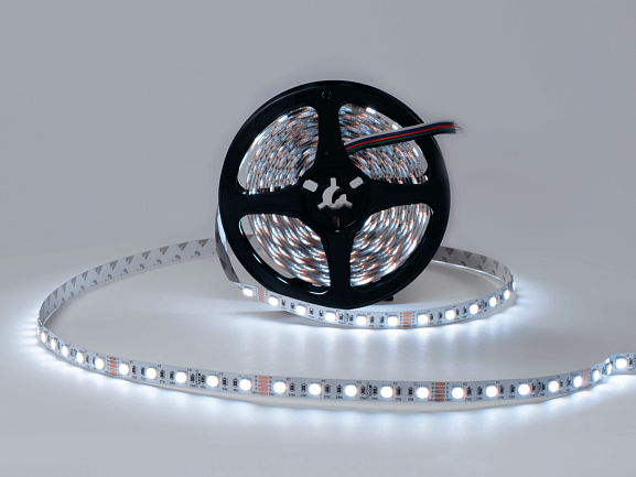 Светодиодная лента 5050, 60 LED/м, 19,2 Вт/м, 24В , IP20, Цвет: RGB + теплый белый, SWG560-24-19.2-RGBWW-M - фото