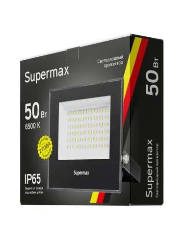 Прожектор светодиодный Supermax SPR 50Вт 6500К 5000лм IP65 КОСМОС S_PR_LED_50 - фото 2
