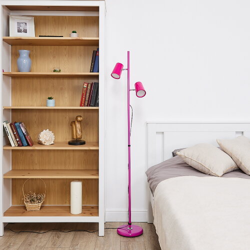 ULM-T600 2х6W-4500K-DIM RED Торшер напольный светодиодный, 2х6W, Сенсорный выключатель, Диммер, Красный - фото 12