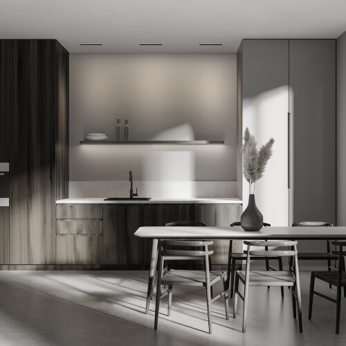 DK2515-WB Встраиваемый светильник SPACE со светодиодом L240mm 220V 20W 38° 4000К IP20 белый/черный алюминий. Фото 5