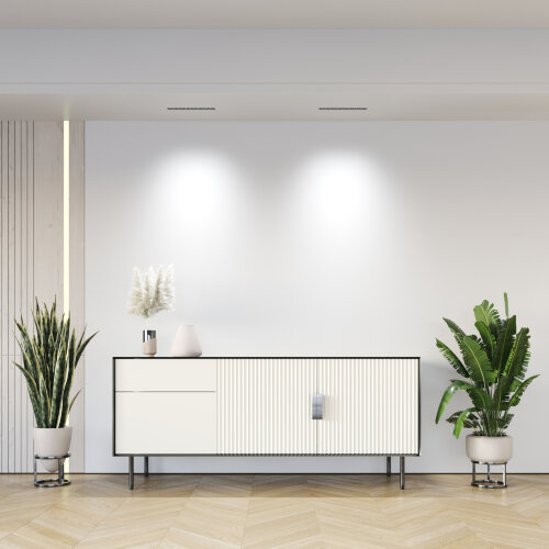 DK2515-WB Встраиваемый светильник SPACE со светодиодом L240mm 220V 20W 38° 4000К IP20 белый/черный алюминий. Фото 7