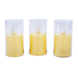 ULD-F064 WW CANDLE SET3 Фигура светодиодная Свеча на батарейках LR44 в-к, в составе набора из 3 штук, 1 светодиод, Теплый белый свет, TM Uniel