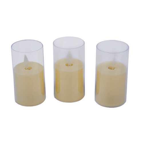 ULD-F064 WW CANDLE SET3 Фигура светодиодная Свеча на батарейках LR44 в-к, в составе набора из 3 штук, 1 светодиод, Теплый белый свет, TM Uniel - фото 2
