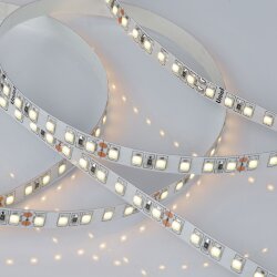 ULS-2835-120LED-m-8mm-IP20-DC24V-9.6W-m-5M-3000K Гибкая светодиодная лента на самоклеящейся основе, Катушка 5 м, в герметичной упаковке, Белый свет 3000K.