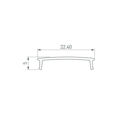 Экран COMFORT21-V-FANTOM-2000 OPAL (Arlight, Пластик) 052564 - фото 2