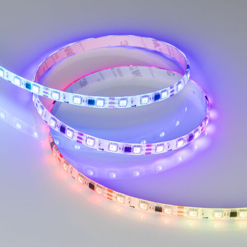 Светодиодная лента герметичная SPI-SE-В60-10mm 12V RGB-РХ3 (14.4 W/m, IP65, 5060, 5m) (Arlight, бегущий огонь) 026366(2) - фото 3