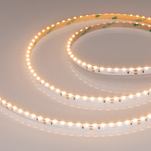 Светодиодная лента RS-S120-8mm 24V Warm2700 (9.6 W/m, IP20, 3014, 5m) (Arlight, боковое свечение) - фото 3