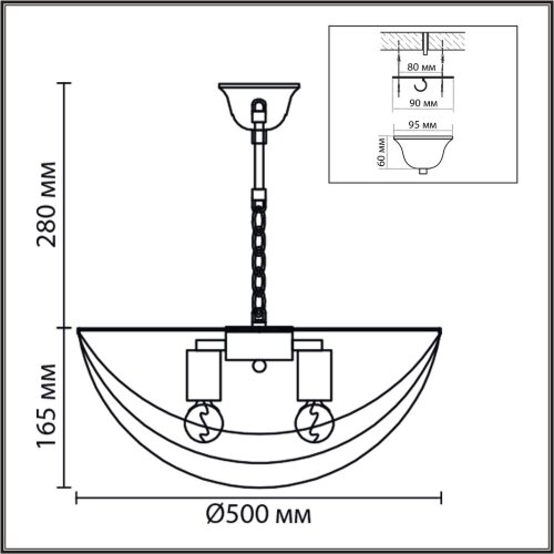 Люстра подвесная «LUMION» 8377/5, серия: AMALIA (крепление на крюк). Фото 3.