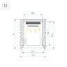 Профиль SL-MINI-8-2000 ANOD BLACK (Arlight, Алюминий) 030514 - фото 4