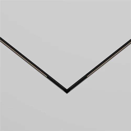 Коннектор угловой встраиваемый под шпаклевку, Levity (Черный) - фото 3