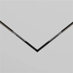 Коннектор угловой встраиваемый под шпаклевку, Levity (Черный)