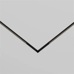 Коннектор угловой встраиваемый под шпаклевку, Levity (Черный)