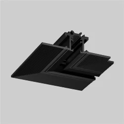 Коннектор угловой встраиваемый под шпаклевку, Levity (Черный) TRA187CL-13B